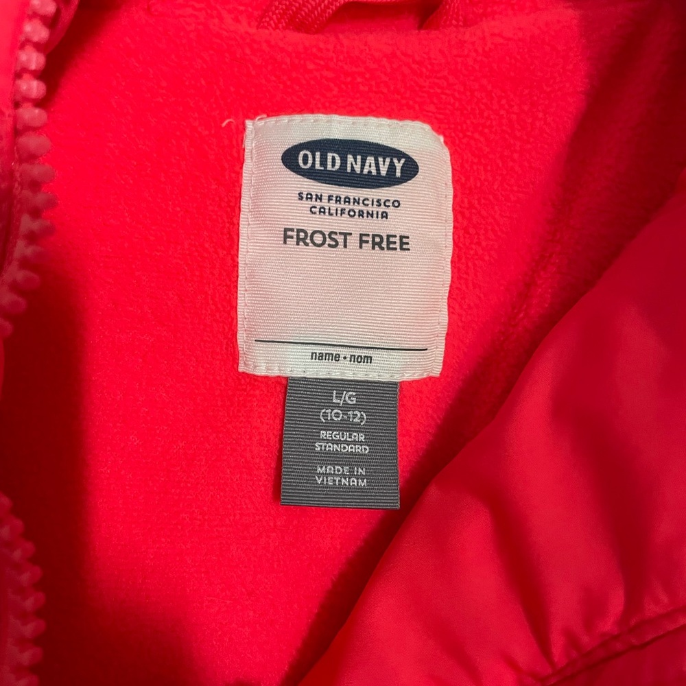 Old Navy Frost Free Puffer Jacket